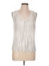 Jennifer Lopez Silver Sleeveless Top Size L - photo 1