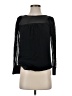 Bebe 100% Silk Black Long Sleeve Silk Top Size XS - photo 1