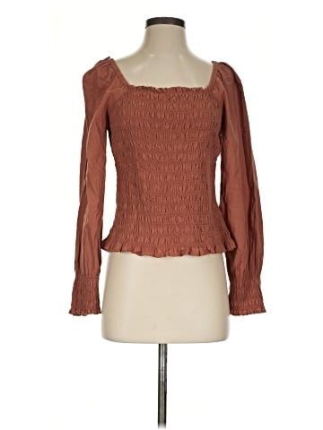 Madewell Lucie Bubble-Sleeve Smocked Top (view 1)