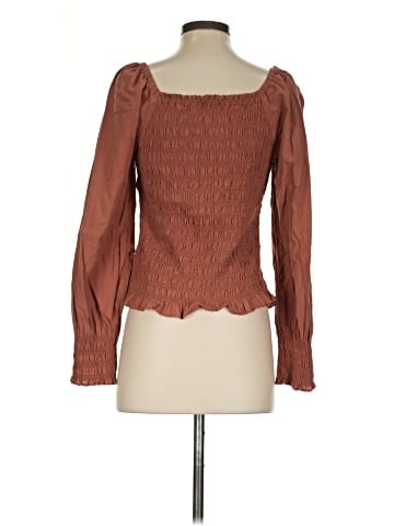 Madewell Lucie Bubble-Sleeve Smocked Top (view 2)