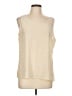 Eileen Fisher 100% Silk Ivory Sleeveless Silk Top Size L - photo 1