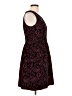 En Focus Studio Paisley Burgundy Cocktail Dress Size 14 (estimated) - photo 4