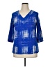 Leota Blue 3/4 Sleeve T-Shirt Size 14 - 16 - photo 1