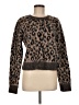 A.L.C. Animal Print Brown Wool Pullover Sweater Size M - photo 1
