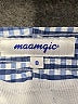 Maamgic 100% Polyester Checkered-gingham Blue Board Shorts Size 8 - photo 3