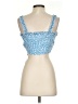 Cider 100% Polyester Blue Sleeveless Blouse Size XS - photo 2