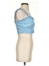 Cider 100% Polyester Blue Sleeveless Blouse Size XS - photo 4