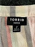 Torrid Stripes Ivory Short Sleeve Blouse Size 2X Plus (2) - photo 7
