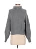 Margaret O'Leary Solid Gray Turtleneck Sweater Size S - photo 1