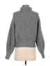 Margaret O'Leary Solid Gray Turtleneck Sweater Size S - photo 2