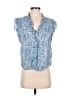 Elan 100% Cotton Blue Sleeveless Blouse Size S - photo 1