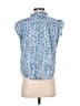 Elan 100% Cotton Blue Sleeveless Blouse Size S - photo 2
