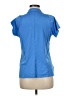 Lucky in Love Blue Short Sleeve Blouse Size M - photo 2