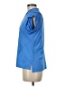Lucky in Love Blue Short Sleeve Blouse Size M - photo 5