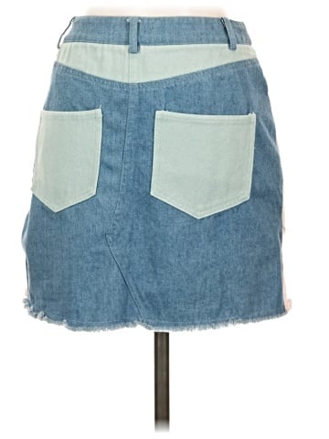 Honey Punch Denim Skirt (view 2)