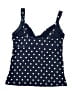 Lands' End Polka Dots Blue Swimsuit Top Size 10 - photo 2