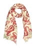 Unbranded Paisley Ivory Scarf One size - photo 1