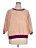 Pilcro 100% Cotton Stripes Orange Pullover Sweater Size XL - photo 1