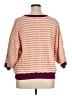 Pilcro 100% Cotton Stripes Orange Pullover Sweater Size XL - photo 2