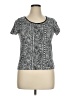 Sigrid Olsen Silver Short Sleeve Top Size XL - photo 1