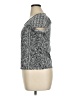 Sigrid Olsen Silver Short Sleeve Top Size XL - photo 5