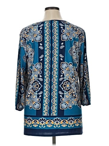New Directions 3/4 Sleeve Blouse (view 2)