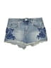 Blank NYC 100% Cotton Floral Blue Denim Shorts Size 25 waist - photo 1