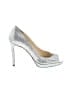 Jimmy Choo Metallic Silver Heels Size EU 36 - photo 1
