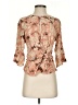 Topshop 100% Viscose Tan 3/4 Sleeve Blouse Size 2 - photo 1