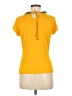 Etcetera Yellow Short Sleeve Top Size M - photo 2