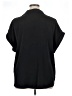 Timeson 100% Polyester Black Short Sleeve Blouse Size XXL - photo 2