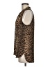 Vince Camuto 100% Polyester Animal Print Brown Sleeveless Blouse Size M - photo 5