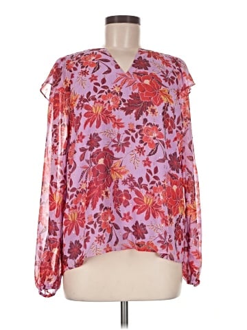 Skies Are Blue Long Sleeve Blouse (view 1)