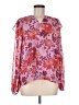 Skies Are Blue 100% Polyester Pink Long Sleeve Blouse Size M - photo 1