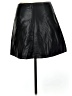 Gap Solid Black Faux Leather Skirt Size 6 - photo 2