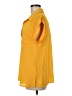 Everleigh 100% Polyester Yellow Short Sleeve Blouse Size M - photo 5
