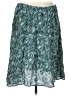 Amour Vert 100% Silk Tropical Teal Silk Skirt Size L - photo 1