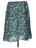 Amour Vert 100% Silk Tropical Teal Silk Skirt Size L - photo 2