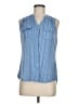 French Laundry 100% Polyester Blue Sleeveless Blouse Size M - photo 1
