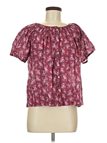 Lucky Brand Short Sleeve Blouse (view 1)