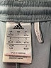 Adidas 100% Recycled Polyester Solid Silver Athletic Shorts Size L - photo 3