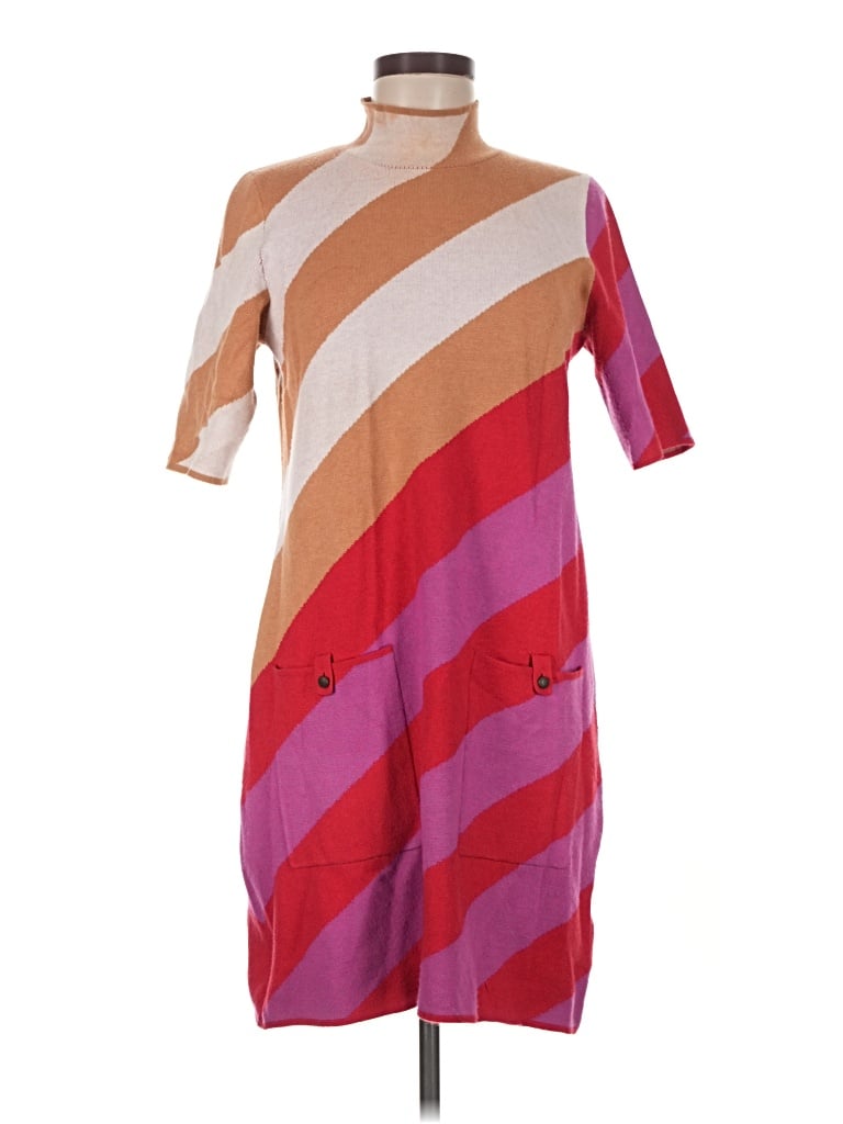Pre-owned Maeve Casual Dress In Burgundy