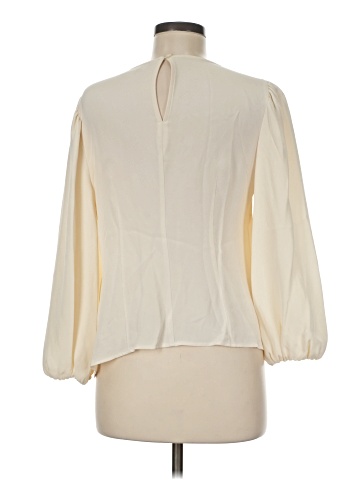 J.Crew Collection Long Sleeve Silk Top (view 2)