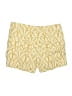 Elevenses Print Yellow Shorts Size 2 - photo 2