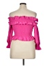 Unbranded 100% Polyester Pink 3/4 Sleeve Blouse Size XL - photo 2