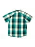 Hurley Plaid Green Short Sleeve Button-Down Shirt Size 7 - photo 2