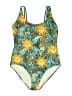 Unbranded Print Green Blue One Piece Swimsuit Size XXL - photo 1