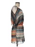 Trac 100% Polyester Chevron-herringbone Gray Casual Dress Size M - photo 4
