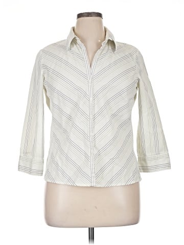 Worthington 3/4 Sleeve Button-Down Shirt (view 1)