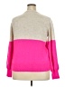 Crown & Ivy Color Block Pink Pullover Sweater Size XXL - photo 2